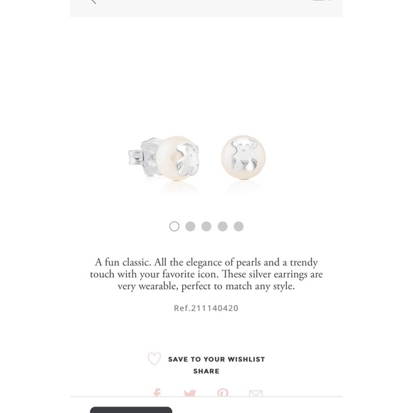 Tous pearl earrings - Picture 5 of 5